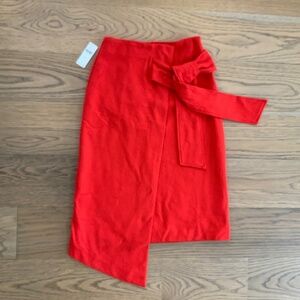 Maeve Anthropologie Red Midi Skirt Size 00
